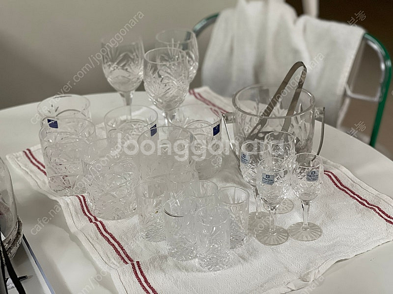 빈티지 컵) 레트로 파카글라스 크리스탈 언더락 아이스버...--0