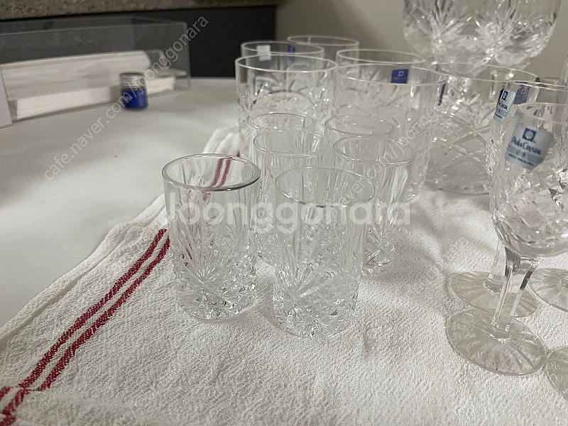 빈티지 컵) 레트로 파카글라스 크리스탈 언더락 아이스버...--2