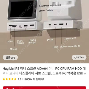 하기비스 3.5인치 클래식 디자인 모니터