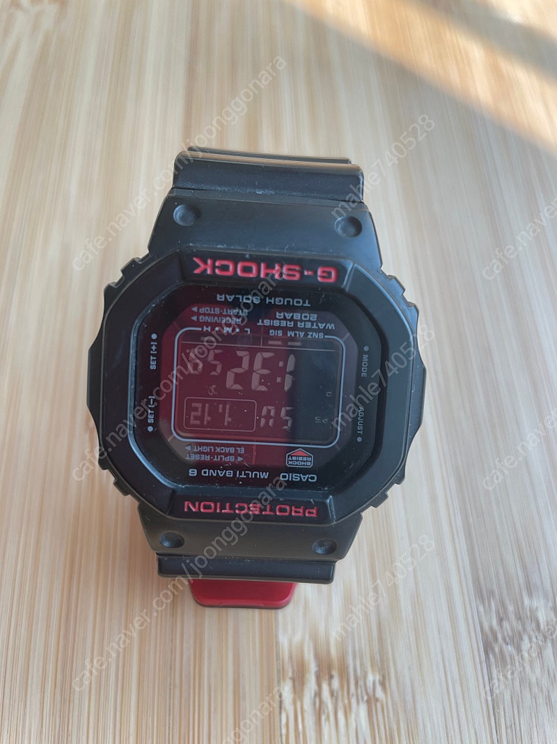 CASIO G-SHOCK GW-5000HR ブラック/レッド GW-5000HR-1JFサポート