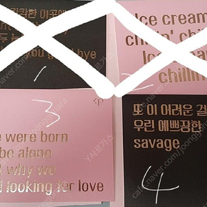 블랙핑크 블핑 공식 굿즈 더쇼 THE SHOW MD 리릭스 카드 LYRICS CARDS 판매합니다!