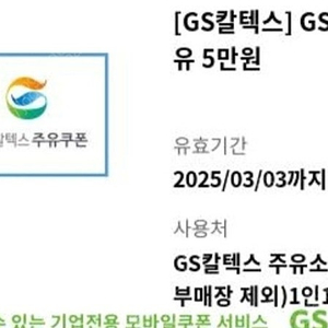 GS칼텍스 모바일 주유권 5만원권 팝니다