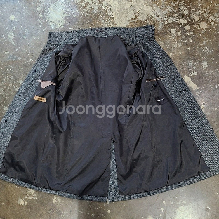 100) 바쏘 헤링본 캐시미어 모직코트 갤럭시 마에스트로--2