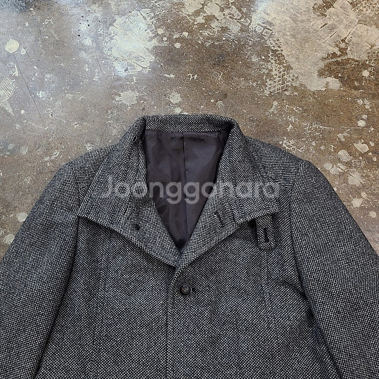 100) 바쏘 헤링본 캐시미어 모직코트 갤럭시 마에스트로--3