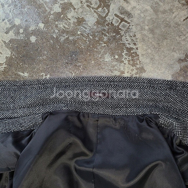 100) 바쏘 헤링본 캐시미어 모직코트 갤럭시 마에스트로--4