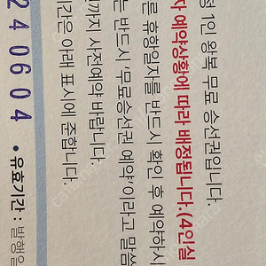 울릉도 크루즈 티켓 두장