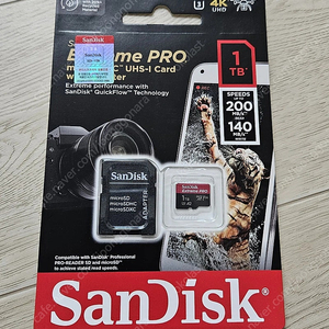 샌디스크 익스트림 프로 정품 (sandisk micro sd card extreme pro) 1tb 미개봉