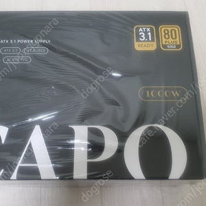 엔클롬 CAPO 1000W 80PLUS 골드 풀모듈러 ATX3.1 블랙