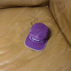 Supreme 슈프림 캠프캡 모자 (Washed Canvas Purple)