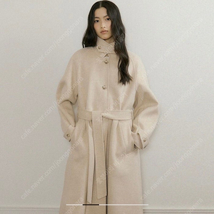 링서울 핸드메이드 울 트렌치 코트 handmade wool trench coat-yellow beige 롱코트