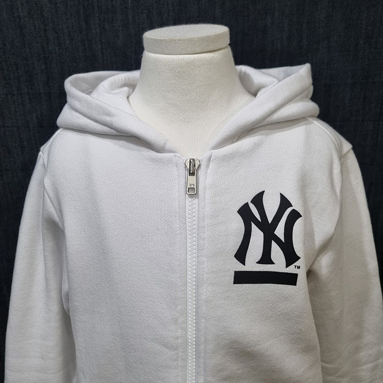 MLB 키즈 아동 기모 후드집업 가디건 130 (상태굿) 040505 이미지