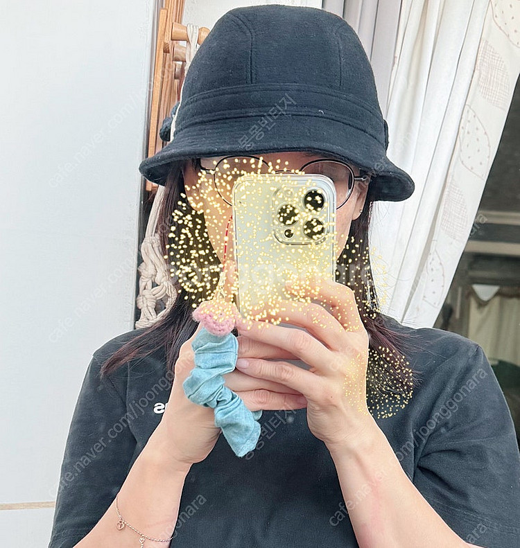 라코스테 모직 벙거지 모자 버킷햇 블랙 프리사이즈--7