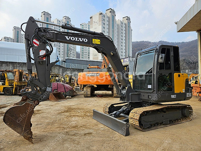 볼보 EC55C 2012년식 코끼리집게 회전라인 집게 ...--0