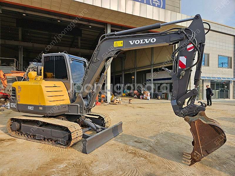 볼보 EC55C 2012년식 코끼리집게 회전라인 집게 ...--1