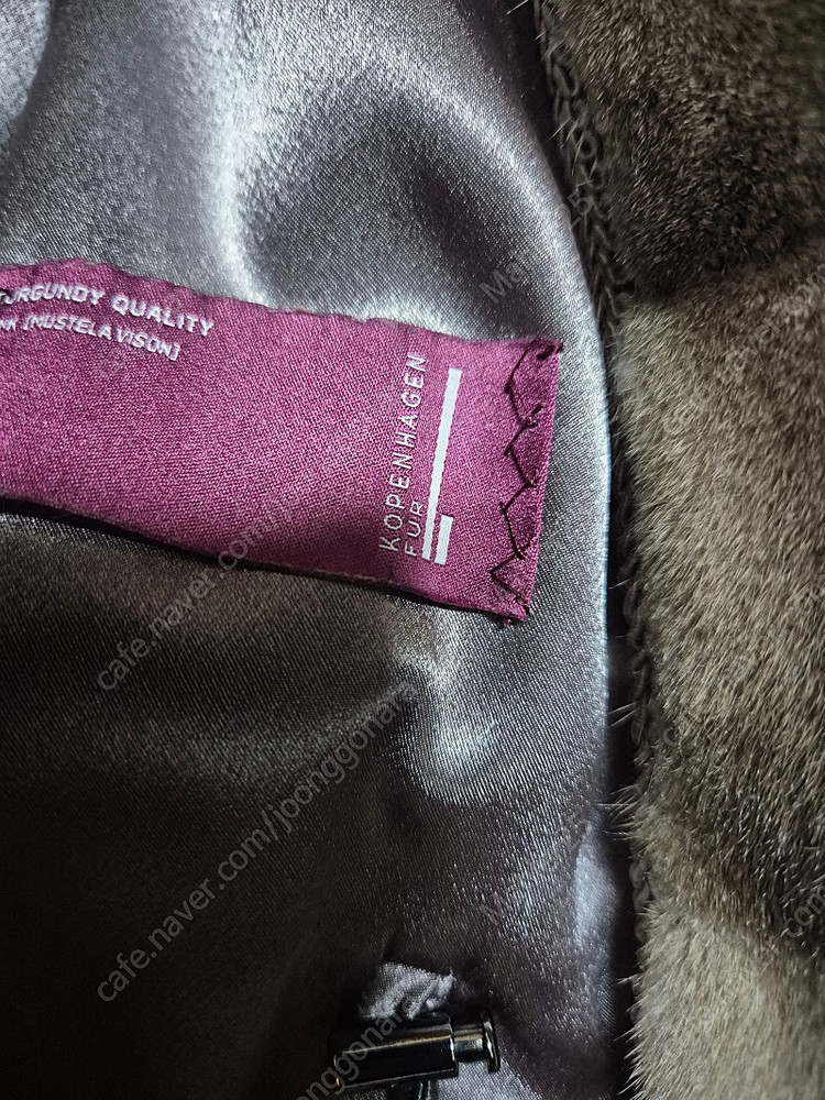 고급 윤진모피 하프 실버블루. 코펜하겐퍼. 후드시탈--4