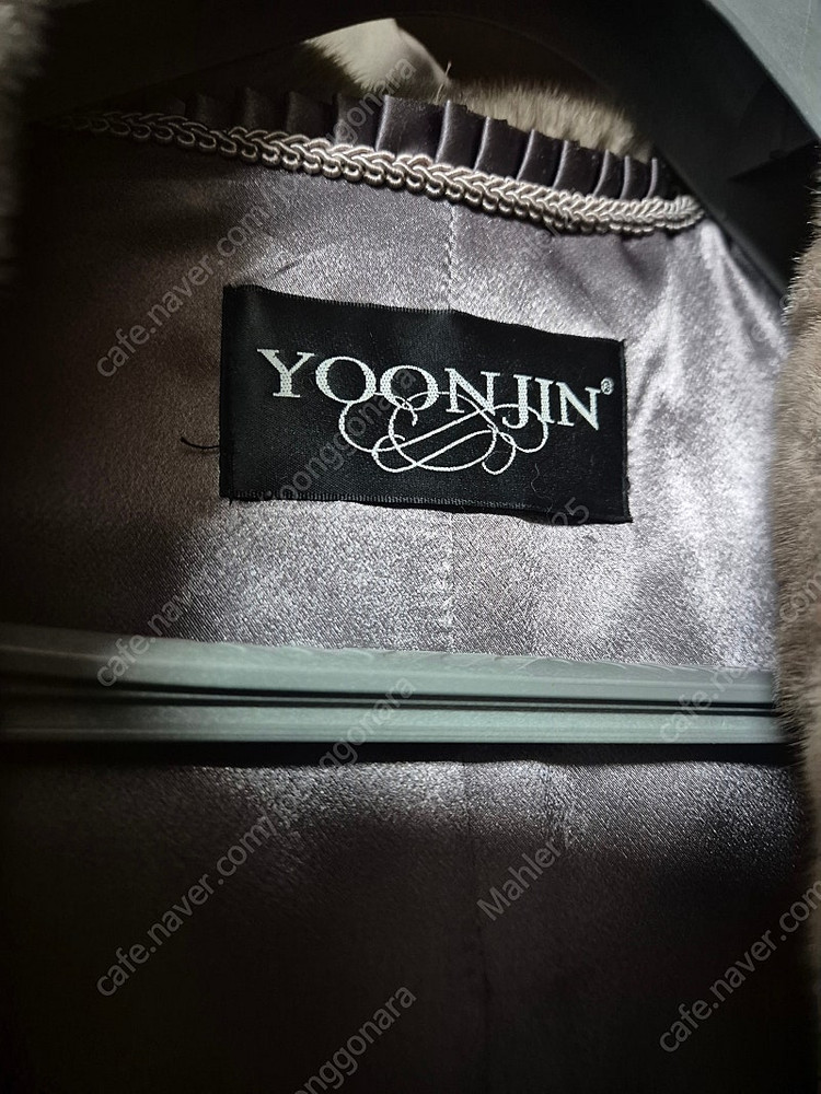 고급 윤진모피 하프 실버블루. 코펜하겐퍼. 후드시탈--5