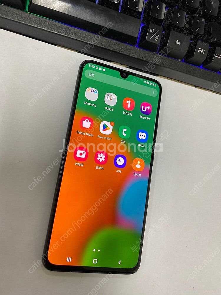 189401 갤럭시A90 블랙 외관깔끔 128GB 업무...--1