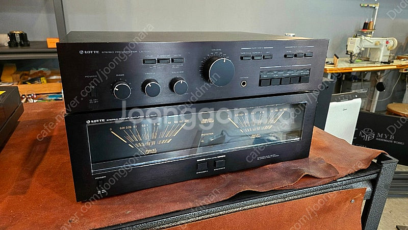 롯데 앰프 la-1200 la-1000 파원, 프리앰프 포노앰프--3
