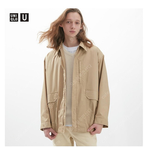 Uniqlo U x 르메르 / 오버사이즈 유틸리티 블루종 재킷 / XL 베이지