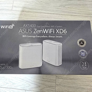 ASUS ZenWiFi XD6 AX5400 듀얼 화이트 와이파이 공유기