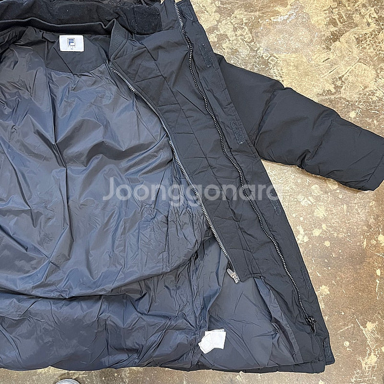 150) 휠라 주니어 키즈 구스다운 롱패딩 점퍼 거위털 롱패딩 자켓 공용--5