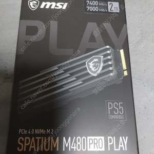 MSI M480 PRO PLAY 2TB NVME SSD (PS5/플스5/PC)