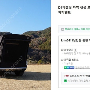 D4카캠핑 모하비 차박텐트, 창문모기장