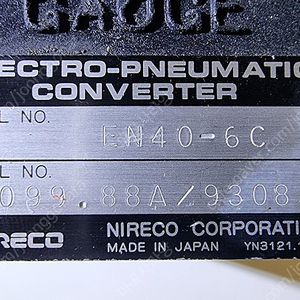 NIRECO EN40-6C ELECTRO PNEUMATIC CONVERTOR