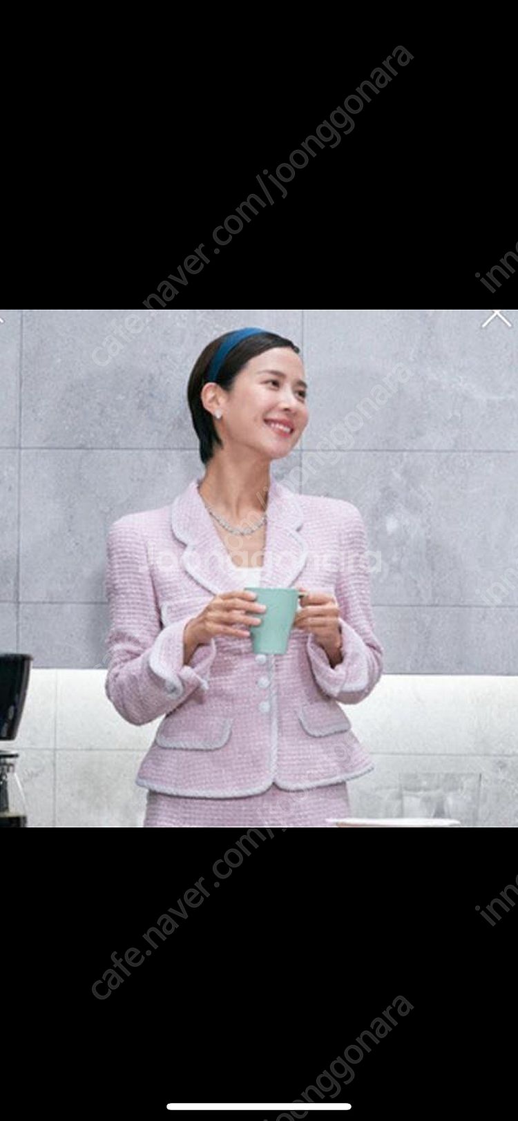 정가105만)하나보 아보아보 핑크트위드세트셋업 예복셀프...--3