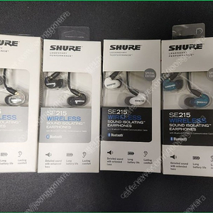 슈어 SHURE SE215 BT 무선이어폰 블랙,화이트 미개봉 새제품