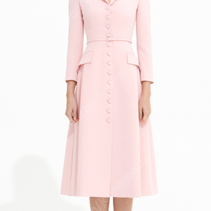 (새상품) 아보아보 슬림라인벨티드 원피스 SLIM LINE BELTED FLARE CREPE COAT DRESS