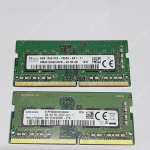 노트북램 DDR4 2666 8기가 2개