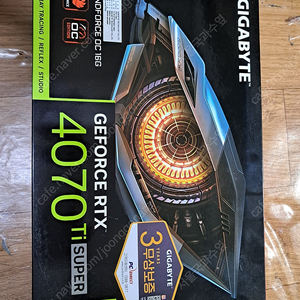 RTX 4070 TI SUPER 긱바 윈드포스 3팬 S급 팔아요