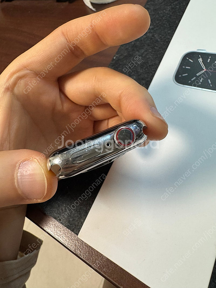 애플워치6 실버 스테인리스 40mm + 정품 밀레니즈 ...--4