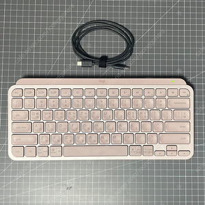 로지텍 MX Keys Mini 핑크 키보드