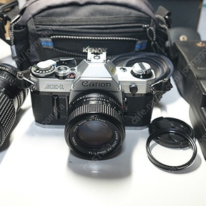 캐논 Canon AE-1 입문용세트 팝니다(랜즈2개, 플레쉬, 가방)