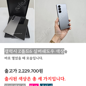 폴드6 256 실버 자급제 삽니다