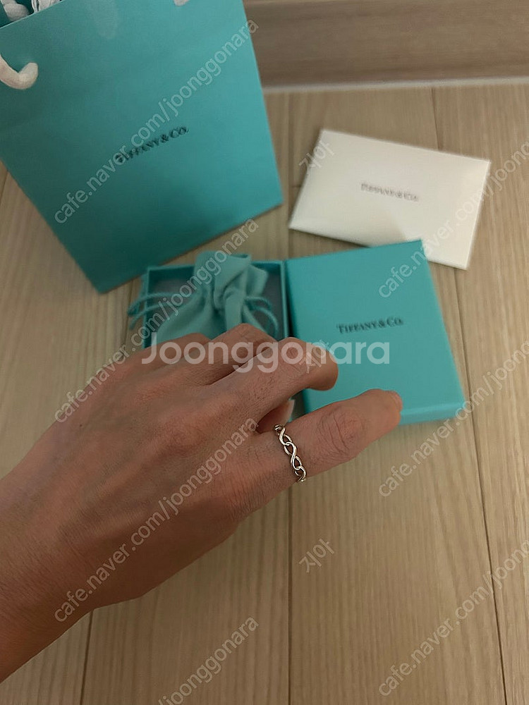 티파니앤코 인피니티 네로우 밴드 링--1
