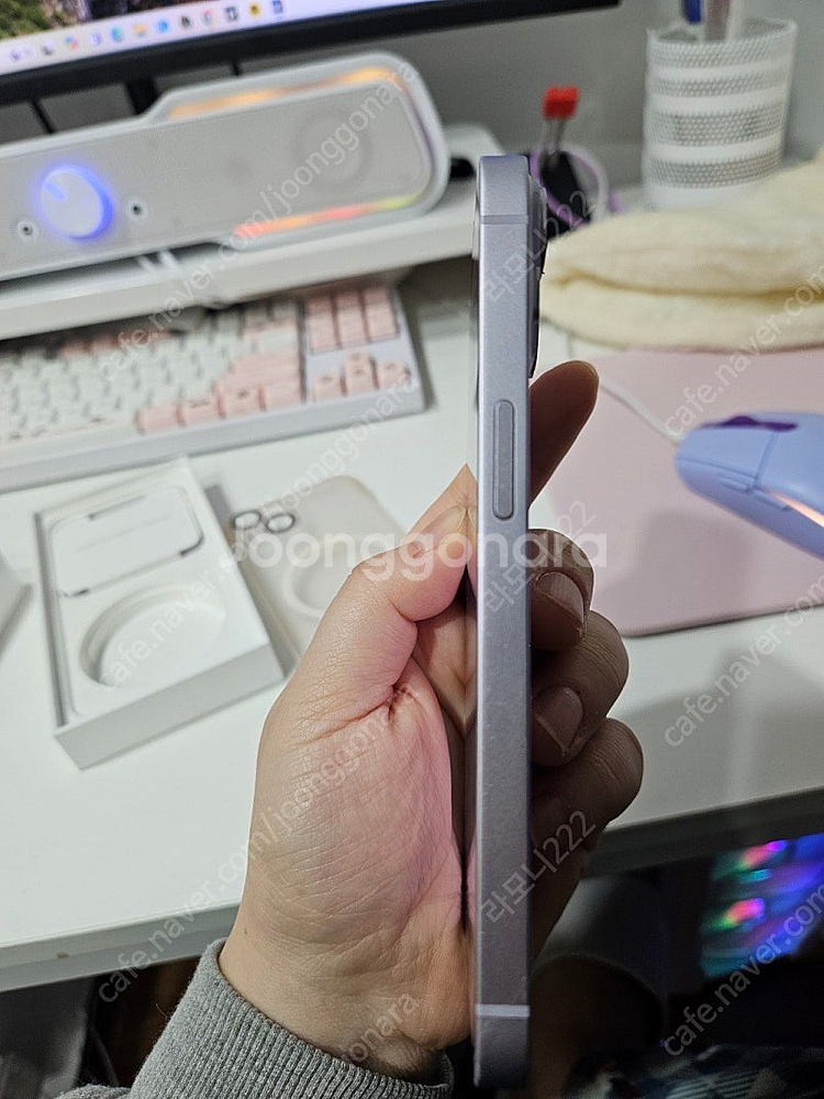 아이폰 14 128 퍼플 팝니다--2