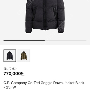 C.P. Company Co-Ted Goggle Down Jacket