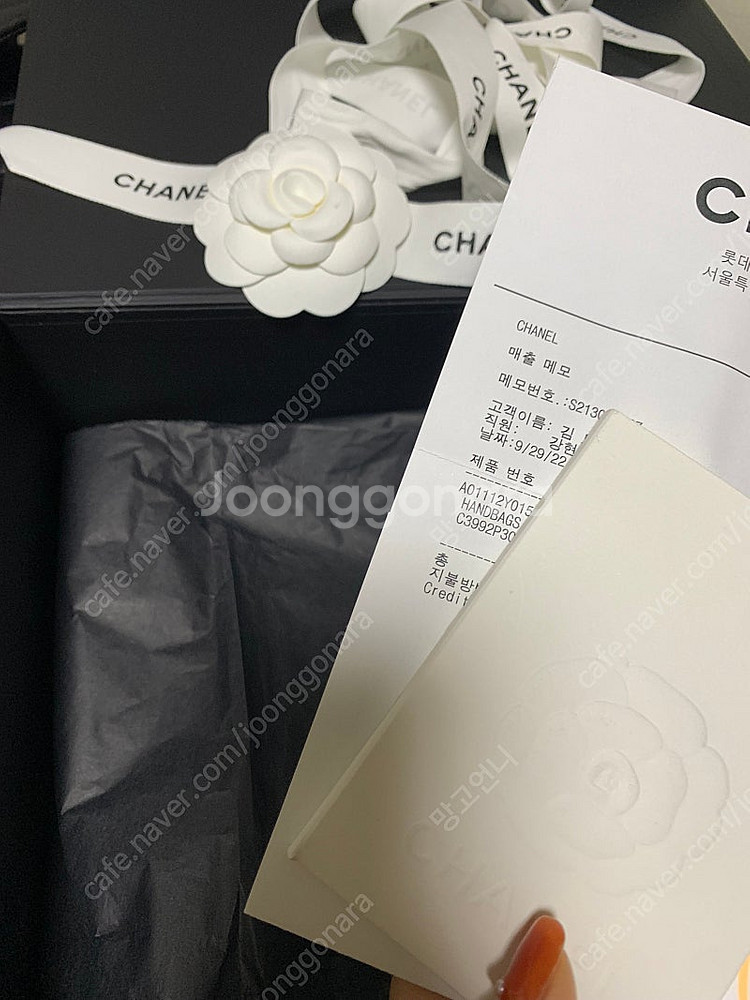 샤넬 클레식 미듐 캐비어 은장--7