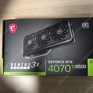 MSI VENTUS RTX4070TI SUPER 벤투스 24년 12월 구매!