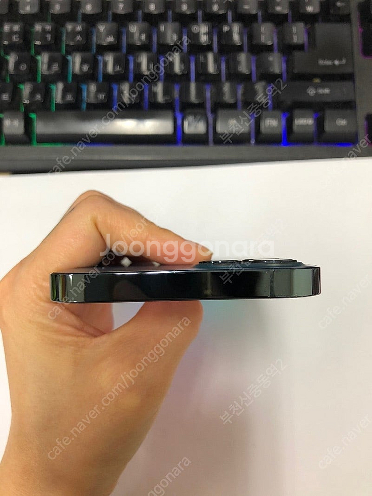 030314 아이폰12프로 블루 외관깨끗 256GB 무...--4