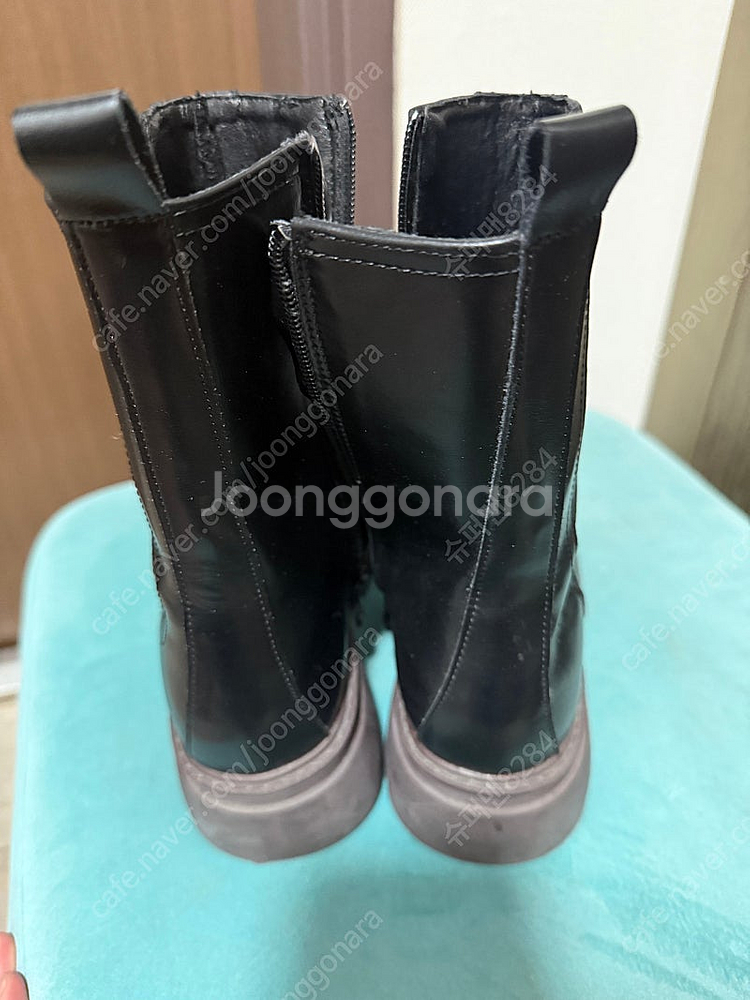 포멜카멜레 청키 첼시 블랙 앵클 부츠 5CM 240mm--5