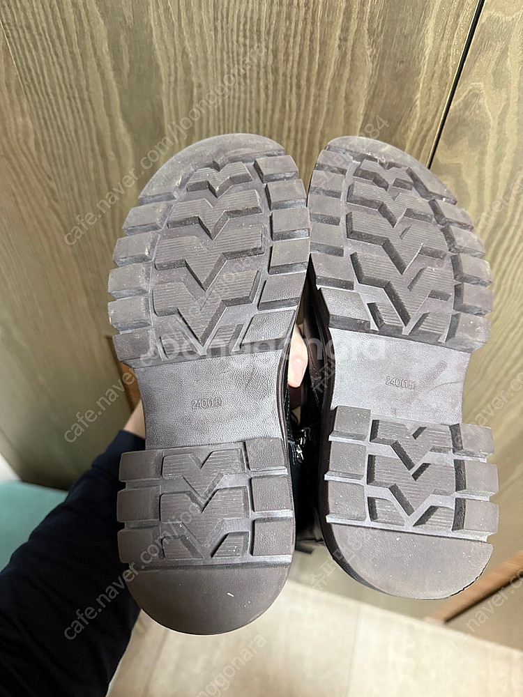포멜카멜레 청키 첼시 블랙 앵클 부츠 5CM 240mm--6