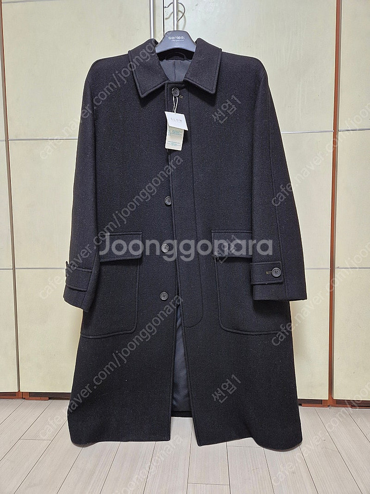 코오롱 시리즈 [S'LOW] 램스울 블렌디드 오버 코트--0