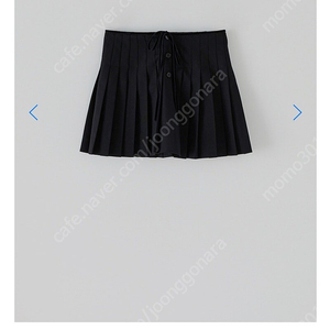 타낫 스커트 Tie button pleated mini skirt black-m