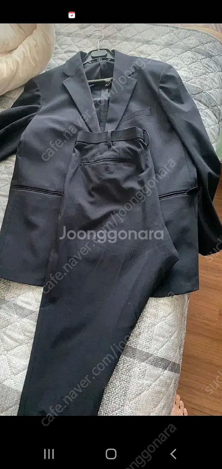 유니클로 감탄 셋업 네이비--0