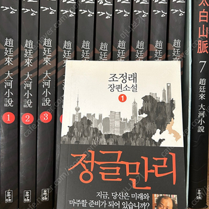 조정래 작가 한강 10권/태백산맥7편/정글만리1 총12권