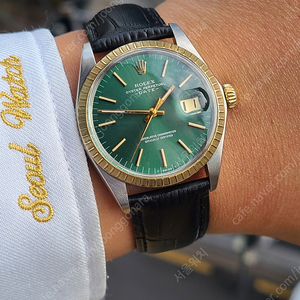 정품] 롤렉스 오이스터퍼페추얼 데이트 올리브그린 옐로우 콤비 (Rolex Oysterperpetual Date OliveGreen Two-Tone)